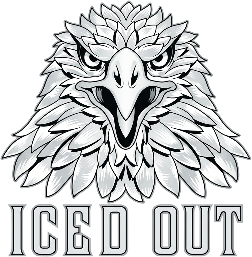 ICED OUT Adler-Logo
